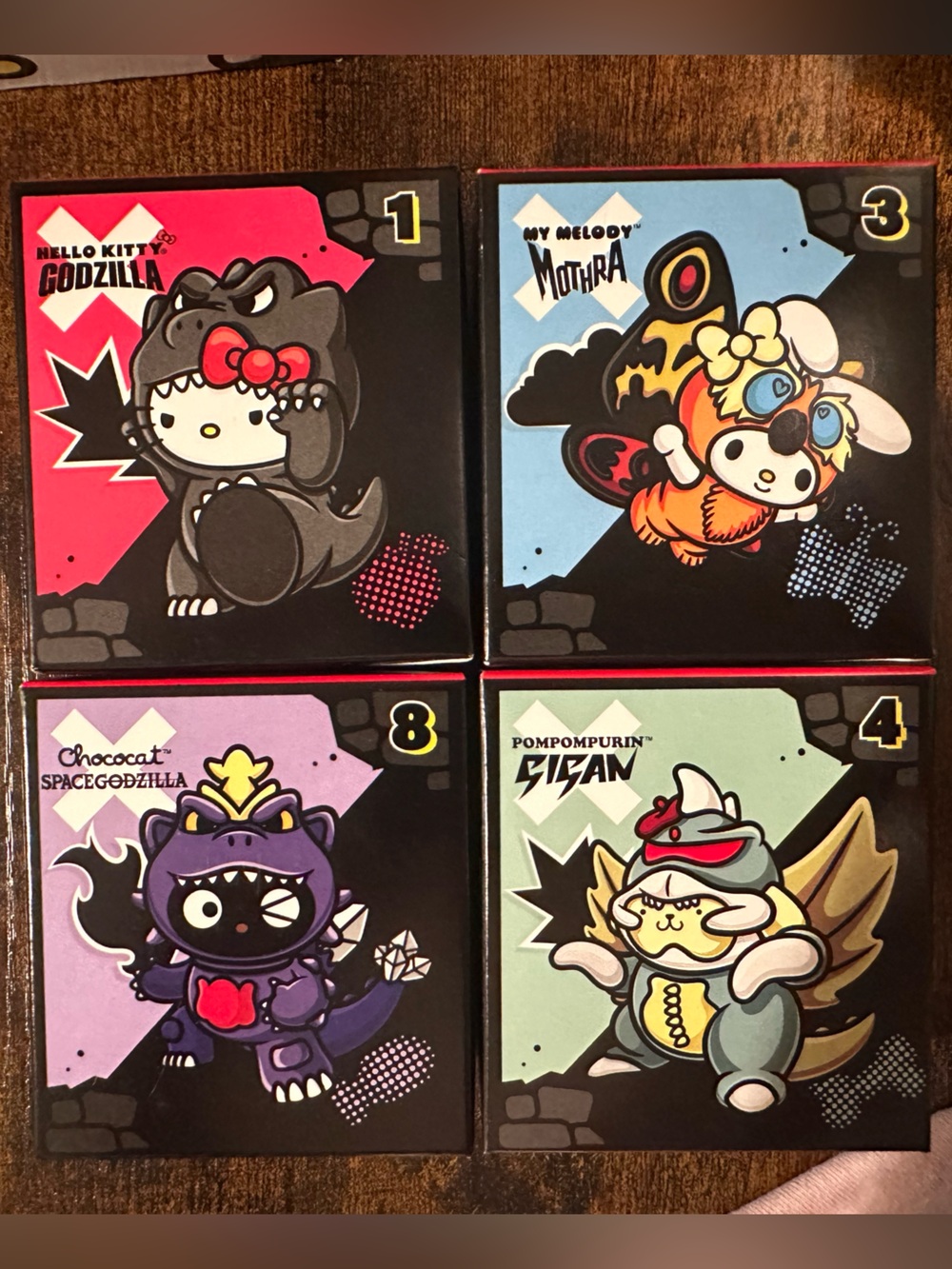 Set of four Sanrio X McDonald’s toys